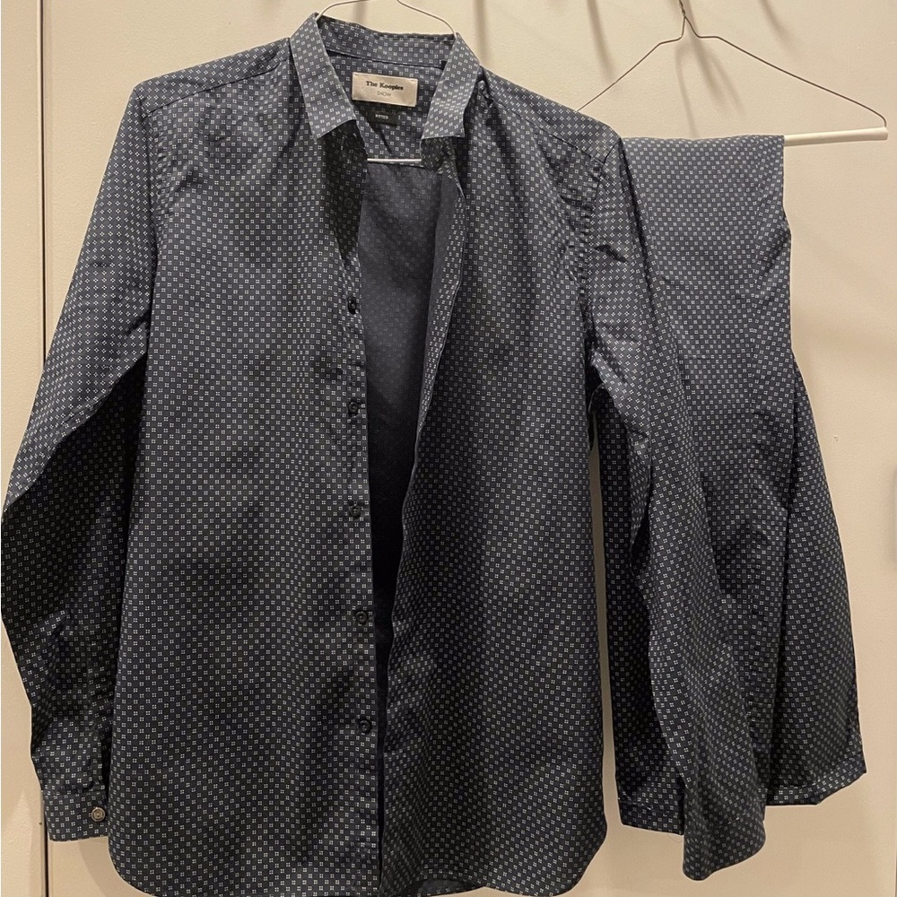 The Kooples Matching Blue Patterned Shirt &
Pant Set
Size: Men's US M EU 48-50 2